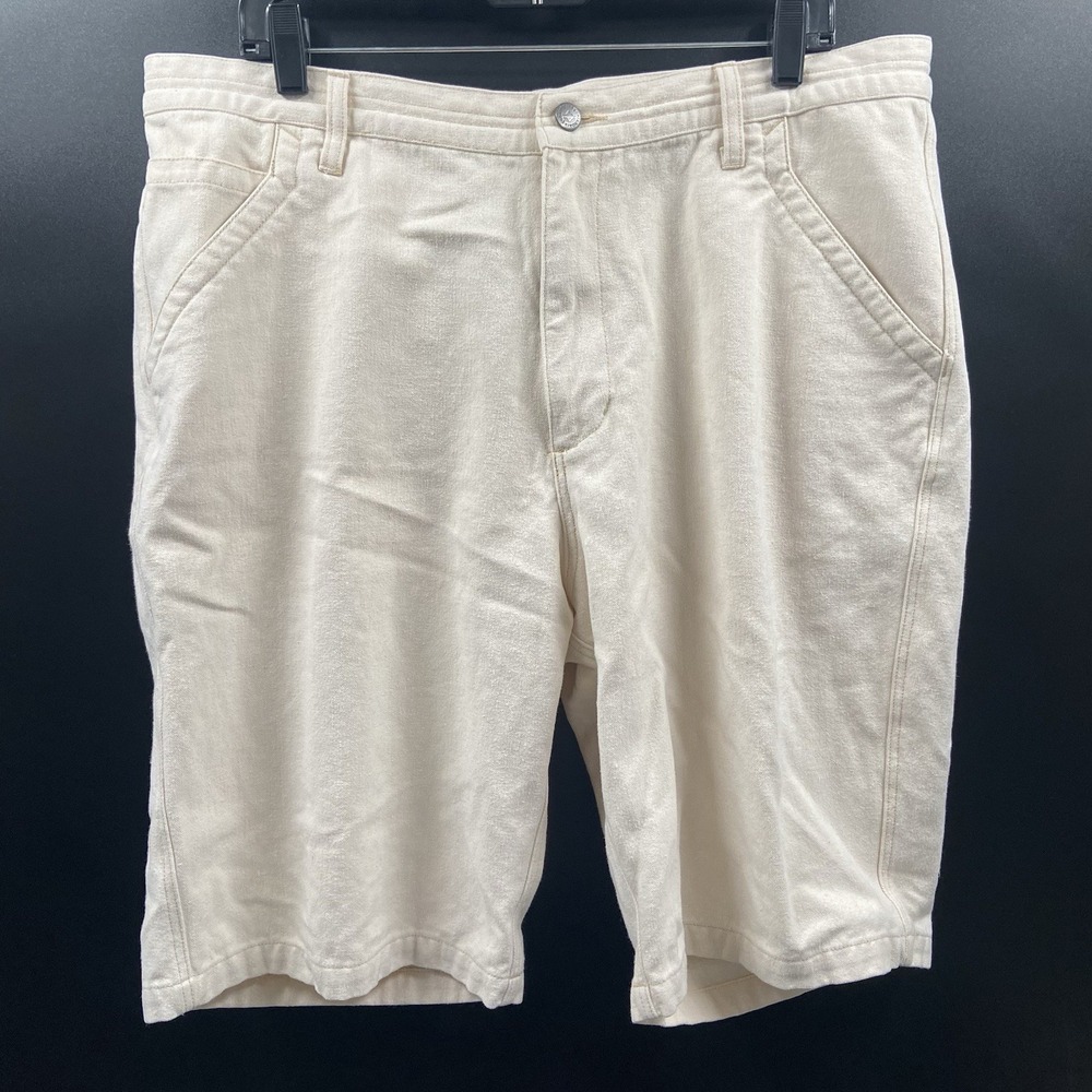 Patagonia Shorts Mens 38 Beige Organic Cotton Hemp‎ Chino Casual Summer Outdoor